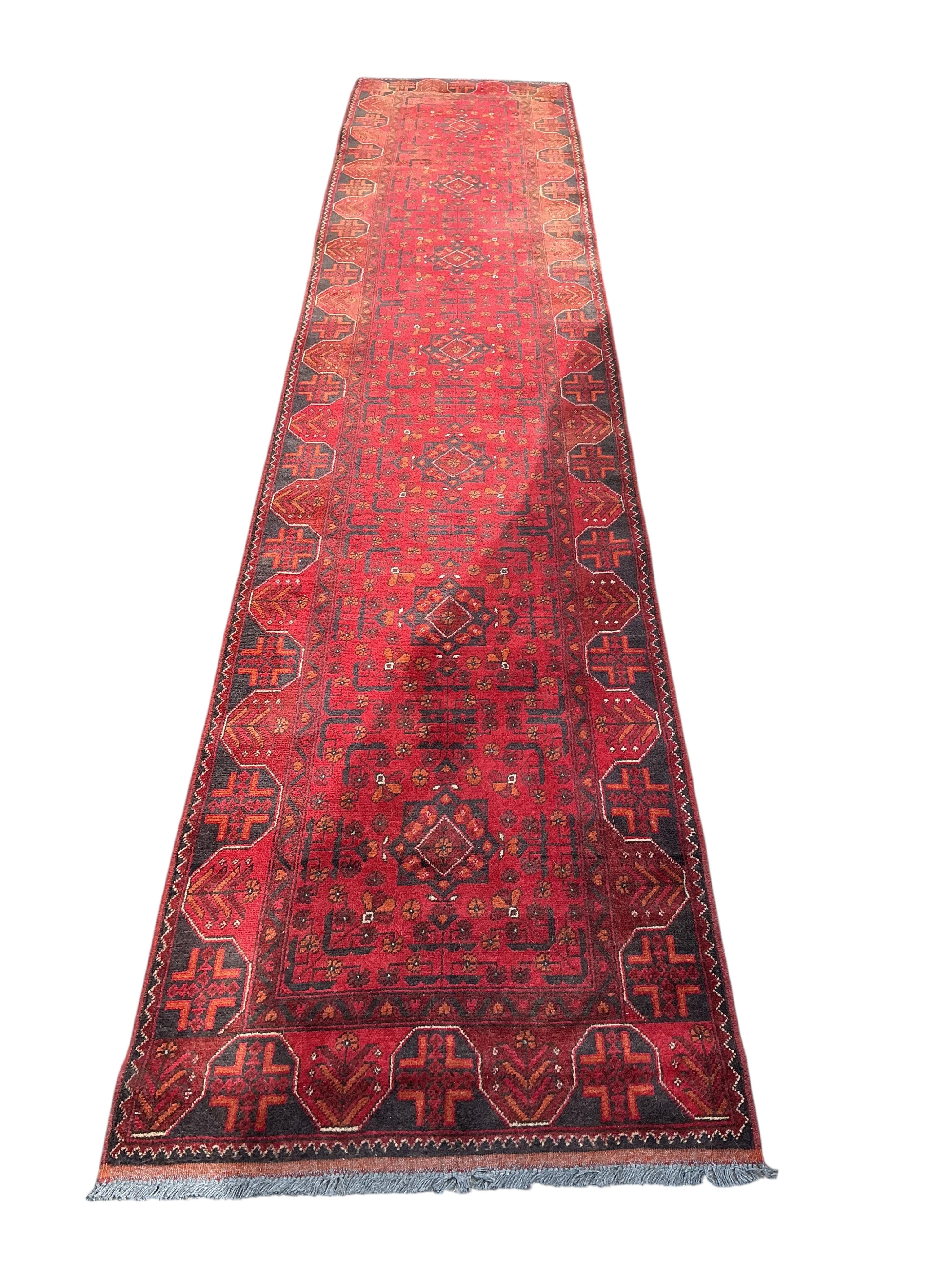 A modern Afghan Khan Mohammadi runner, 395 x 82cm